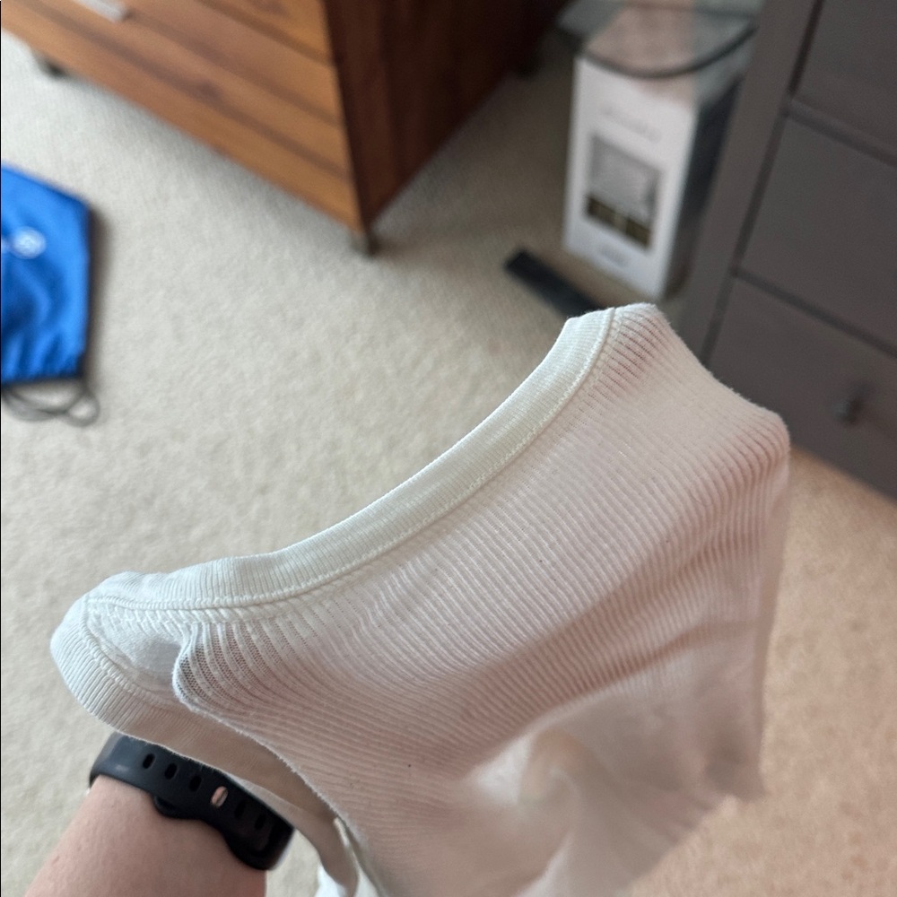 Brandy Melville White Ripped Cropped Tank - Picture 6 of 6